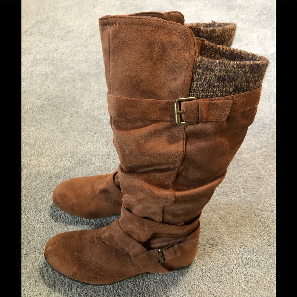 Faux Suede Boots
